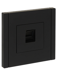 FORTE&PIANO Розетка компьютерная RJ45 кат.6 FP131 черный IEK FP-K10-2-K02