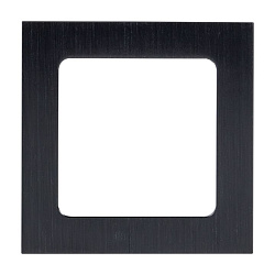 Стокгольм Рамка 1-местная металлическая черная EKF EZM-G-302-10