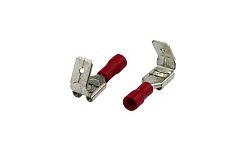 Клемма плоская изолированная РПи-О 1.5-(6.3)/РпИо 1.5-7.5 гнездо 6.6 мм + штекер - 6.3 мм 0.5-1.5 мм² REXANT 08-0414