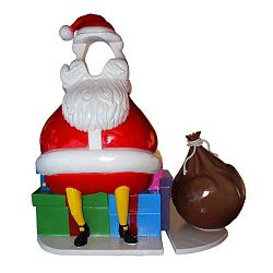 Декоративная фотозона Санта Smile 185 см (цвет на выбор) 501-707