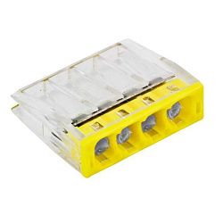 Клемма СМК 2273-244 (с пастой) 4 отверстия 0,5-2,5 мм2 EKF 