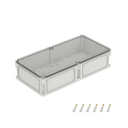 Корпус 600х300х146мм IP67 с прозр. крышкой 21мм с фланцами пластик. DKC 563211 563211