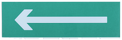 Сменное табло "Направление к эвакуационному выходу налево" для оповещателей охранно-пожарных световых Т IEK LPC10-02-30-10-NAL