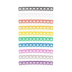 Маркер кабельный (клипса), ø4-6 мм, цифры 0-9, 10 цветов, блистер (MR-55) REXANT 12-6062