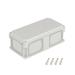 Корпус 400х200х146мм IP67 с непрозр. крышкой 21мм с фланцами пластик. DKC 542210 542210