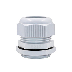 Ввод кабельный PG-36 серый, нейлон, IP68 (d кабеля 25-33 мм) DEKRON 0807-0010
