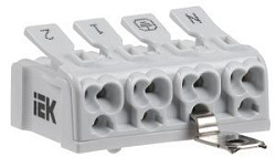Клемма пружинная соединительная КСПнз4-2L+N+PE IEK 