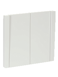 FORTE&PIANO Выключатель 2-клавишный проходной 10А FP207 белый IEK FP-V22-0-10-1-K01