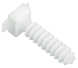 База дюбельная БД 30х10мм под хомут белая (100шт) IEK UHP32-30-10-100-K01