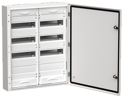 TITAN 5 Корпус металлический ЩРн-96 (2х48) 710х570х140мм IP54 белый (одна дверь) IEK TI5-50-N-2X048-54