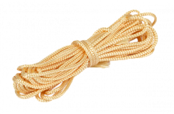 Шнур из п/э нити для фиксации проводов на изоляторах, цвет - карамель, ТМ "МезонинЪ", (5м /уп) GE700 GE70005-34