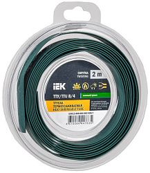 Трубка термоусадочная ТТУ нг-LS 8/4 зеленая (2м/упак) IEK UDR12-008-004-002-K06-T