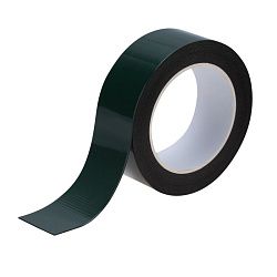 Двухсторонний скотч REXANT, черная, вспененная ЭВА основа, 40 мм, ролик 5 м 09-6140