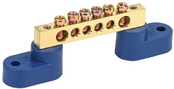 Шина N "ноль" на двух угловых изоляторах ШНИ-6х9-6-У2-С IEK YNN10-69-6C2-K07