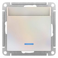 Выключатель карточный 2мод. СП AtlasDesign 10А IP20 без задержки времени механизм жемчуж. SE ATN000467 1324384