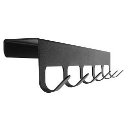 Вешалка навесная на дверь, 6 крючков, черная REXANT 38-0643