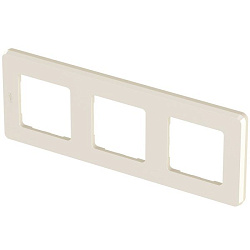 INSPIRIA Рамка 3-местная слоновая кость 673951