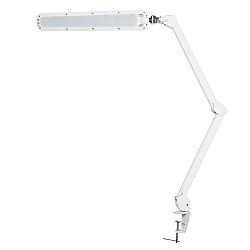 Лампа настольная бестеневая, струбцина, ECO light, 90 SMD LED, сенсорный диммер, белая REXANT 31-0408