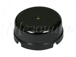 Коробка распределительная фарфоровая D80мм, высота 33мм, IP20, цвет - черный, ТМ "МЕЗОНИНЪ" GE70235- GE70235-05