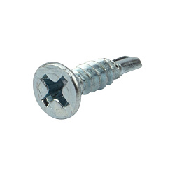 Саморез оконный KRANZ сверло, 3.9х16, белый цинк, упаковка поставщика ( 20 000 шт. ) 1504-3916-1