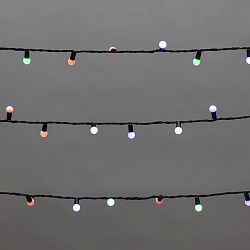 Гирлянда Мультишарики 20м, 200LED, диаметр 15мм, IP44, зеленый провод, свечение мульти (RG/RB), мигание, 230В NEON-NIGHT 303-609