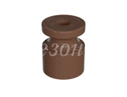 Изолятор пластиковый для наружного монтажа витой электропроводки, D20х24мм, цвет - какао GE30025-70-R10