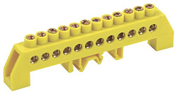 Шина PE "земля" в комбинированном DIN-изоляторе типа "Стойка" ШНИ-8х12-12-КС-Ж IEK YNN10-812-12DP-K05