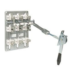 Разъединитель-предохранитель РПС-1 100А правый привод без ППН EKF Basic 