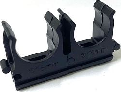 Крепеж-клипса Ø 16 цвета: черный (100шт/уп) DEKRON GX4001-1