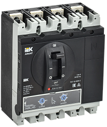 ARMAT Автоматический выключатель в литом корпусе 4P типоразмер G 50кА 225А расцепитель термомагнитный регулируемый IEK AR-MCCB-4G-050-0225A-ATUC