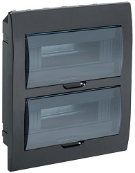 KREPTA 3 Корпус пластиковый ЩРВ-П-24 IP41 черный IEK MKP12-V-24-41-K02