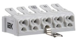 Клемма пружинная соединительная КСПз5-3L+N+PE IEK 