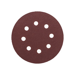 Диск абразивный на ворсовой основе, на липучке, перфорированный, P180, 125мм, 10 шт. KRANZ KR-91-1169