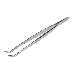 Пинцет изогнутый, узкий, рифленый 160мм REXANT 12-0358