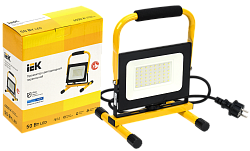 Прожектор светодиодный СДО 06-50П переносной 6500К IP65 черный IEK LPDO603-050-65-K02