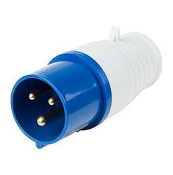 Вилка переносная 013 2Р+РЕ, 16А, 250В IP44 0908-0001