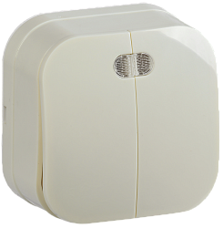 GLORY Выключатель 2-клавишный для открытой установки с индикацией 10А ВС20-2-1-ХК кремовый IEK EVH21-K33-10