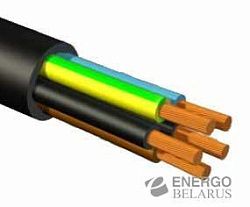 Провод ПВС-Т 4х1,5 + 1х1,5 чер (ПВС 5х1,5) (100м) Автопровод А00381