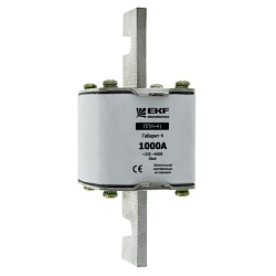 Плавкая вставка ППН-41 1250/630А габарит 4 EKF fus-41/1250/630