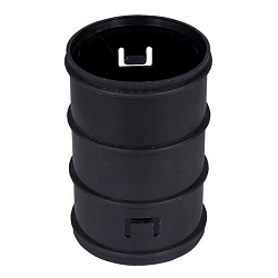 Муфта быстросъемная для двуст. труб d63 мм черная EKF-Plast CQR63