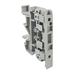 Клемма винтовая JXB-4/35RD для плавких вставок 5х20 серая EKF plc-jxb-4/35RD-gy