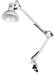 LIGHTING Светильник настольный 1014 пантограф на струбцине Е27 белый IEK LNNL4-1014-2-VV-40-K01
