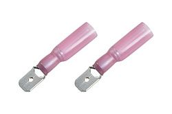 Клемма плоская изолированная термоусаживаемая РПи-п-т 1.5-(6.3)/РпИп-т 1,25-7-0,8 штекер 6.35 мм 0.5-1.5 мм² красный   REXANT 08-0314