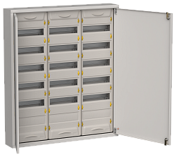 TITAN 5 Корпус металлический ЩРн-216 (3х72) 960х830х140мм IP31 серый (две двери) IEK TI5-50-N-3X072-31-7035