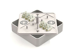 Коробка монтажная с клем. колодкой 100х100х29мм БЕЛАЯ (42шт) GE41219-01