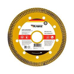 Диск алмазный отрезной ультратонкий 150x22,2x1,6x10 мм KRANZ KR-90-0142