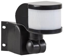 Датчик движения ДД-018В 1100Вт 270град 12м IP44 черный IEK LDD10-018B-1100-002