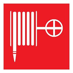 Наклейка знак пожарной безопасности "Пожарный кран"100*100 мм Rexant 56-0054