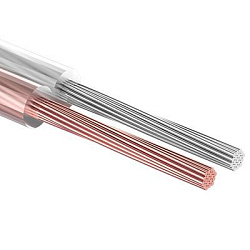 Кабель акустический 2х0,50мм², прозрачный SILICON, 100м REXANT 01-6303