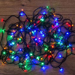 Гирлянда светодиодная универсальная 200 LED Мультиколор 20 метров, с контроллером 304-119